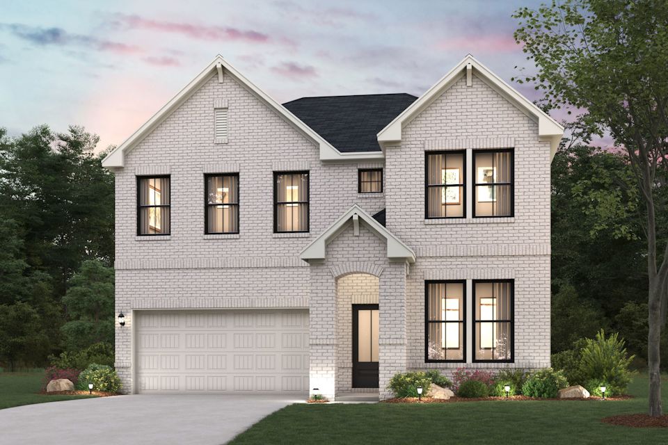A house with a garage.