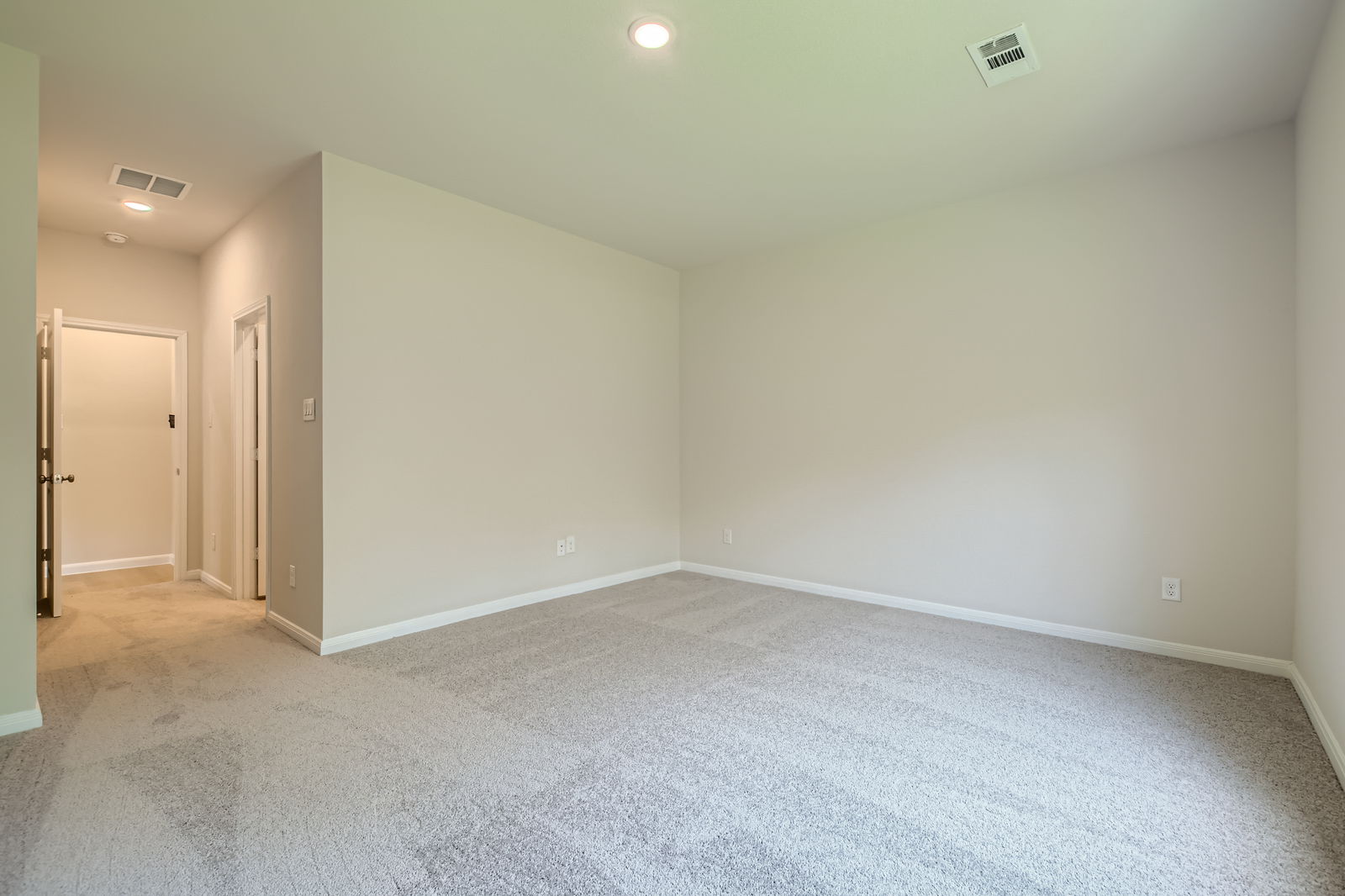 A room with white walls.