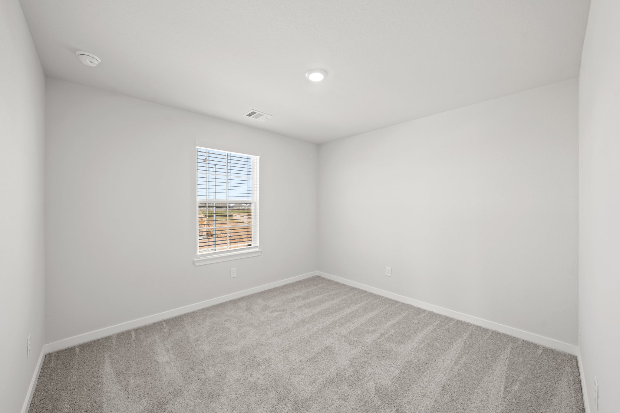 A room with a window.