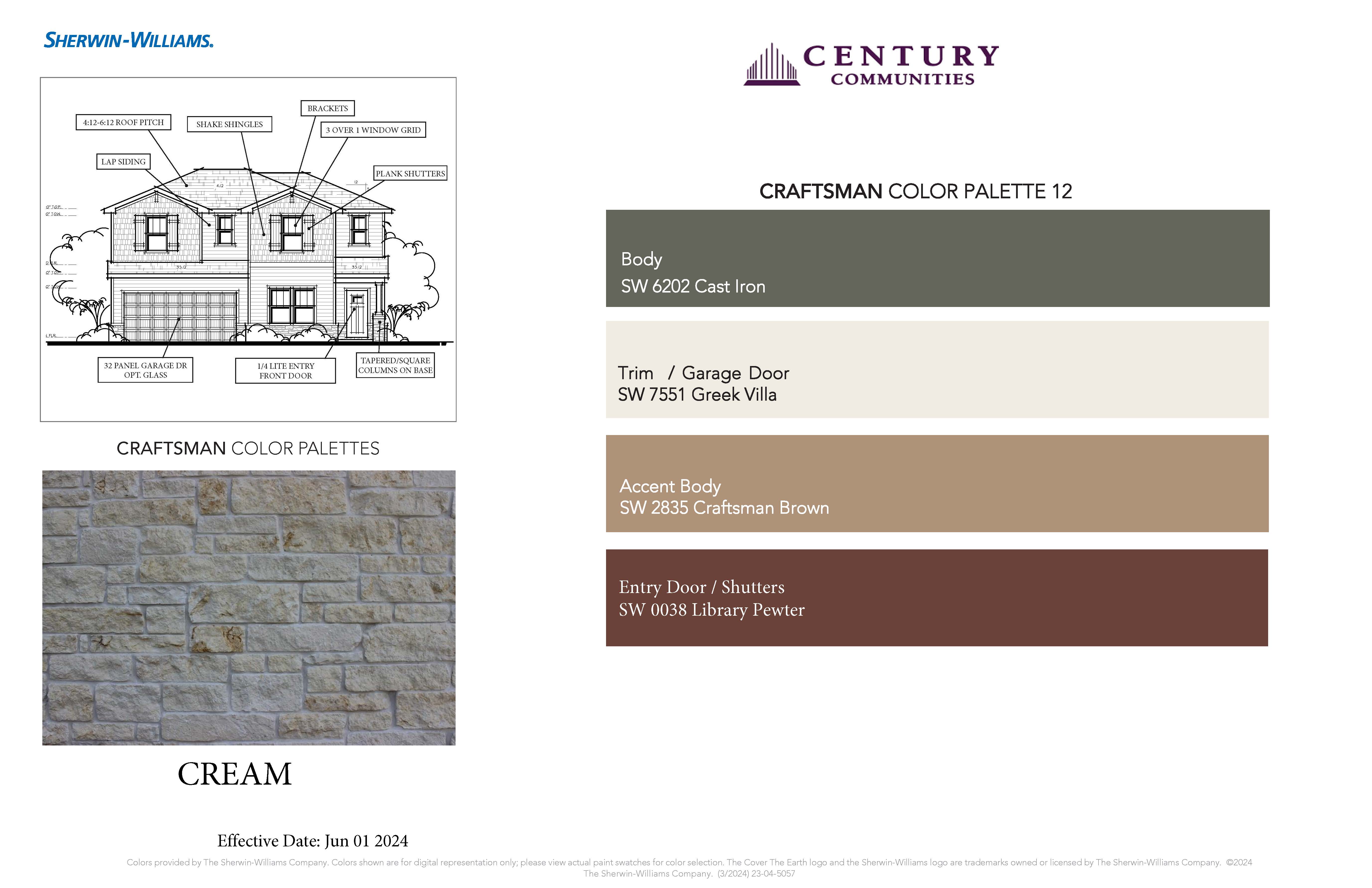Craftsman Color Palette - 12